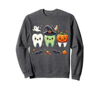 Dentiste Trick Or Dents Halloween Mignon Dents Dentaires Halloween Sweatshirt