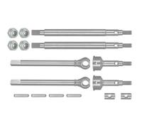 D'entraînement Arbre pour Traxxas pour TRX4M 1/18 RC Crawler Car Upgrade Parts Extended 2mm Thread Stainless Steel Front Rear Essieu Shafts