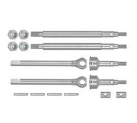D'entraînement Arbre pour Traxxas pour TRX4M 1/18 RC Crawler Car Upgrade Parts Extended 2mm Thread Stainless Steel Front Rear Essieu Shafts