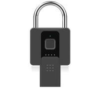 D'EntrepôT Intelligent à Empreintes Digitales ÉTanche APP DéVerrouillage à Distance Interface de Charge USB Verrou Antivol