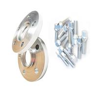 D'entretoise Roue Entretoises Entretoise de roue 20 mm 5 x 112 mm avec goujons de roue coniques M14 x 1,25 centriques 66,6 mm pour cuivre(20mm Silver spacer)