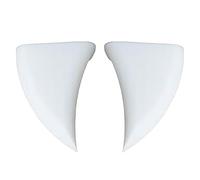 Dents avec défenses de vampire - 2 pièces Spectrales, dents de vampire imperméables 3D, dents de monstre | Costumes d'Halloween pour tricks ou blague, soirées cosplay et accessoires d'horreur (blanc)