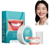 Dents Ayyecoeeye, Dents Veenora, Ensemble de prothèses dentaires en silicone, Ensemble de prothèses supérieures et inférieures, Convient aux hommes et aux femmes