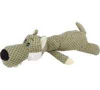 Dents de chien jouet grinçant Nettoyer interactif mignon en forme de loup peluche chiot à mâcher pour petit animal de compagnie de taille moyenne