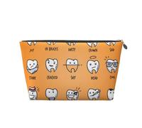 Dents De Dessin Animé Mignon, Trousse de Toilette Trousse de Maquillage Sac à cosmétiques Trousse de Toilette de Voyage Portable
