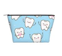 Dents De Dessin Animé Mignon, Trousse de Toilette Trousse de Maquillage Sac à cosmétiques Trousse de Toilette de Voyage Portable