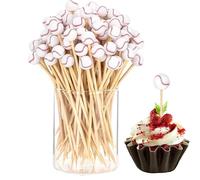 dents de football, choix de nourriture de football,Cocktails de de baseball pour boire un verre | 100 pièces bains des collations de dessert de fruits de desserts, décorations de fête de mar