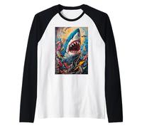 Dents de Requin Océan Apex Jaws Predator Manche Raglan
