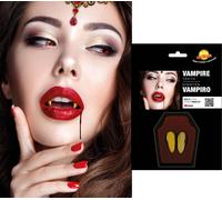 Dents de Vampire Accessoire Halloween Sanglant Élégant Effrayant Dracula Style Gothique Nuit Créature Vivante Costume Fête Horreur Morts-Vivants Fascination, Couleur : Argent