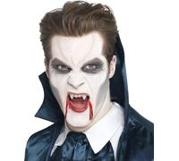 Dents de vampire Canines avec crème adhésive Dents de vampire Denture Carnaval Halloween