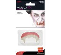 Dents de vampire d'Halloween rose-blanc