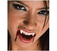 Dents de vampire Dracula Fangs pour adulte - Accessoires d'Halloween réalistes en qualité film