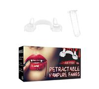 Dents de vampire pour adulte | Crocs de vampire rétractables pour Halloween, accessoires pour fête d'Halloween, loup, zombie