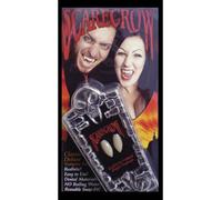 Dents De Vampire Pour Adultes Dans Une Boîte En Forme De Cercueil Costume Deluxe