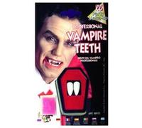 Dents De Vampire Professionnelles + Fixateur Adhesif - Blanc Blanc G