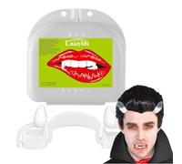 Dents d'Halloween, dents pour cosplay, crocs de vampire rétractables pour cosplay, maquillage, maisons hantées, productions théâtrales, conventions d'horreur