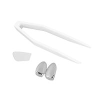 Dents en Argent, Argent Dents Grillsplating Dents Brace À La Mode Dents En Métal Décoration Bijoux Pour Halloween Partygold (Argent)