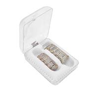 Dents en or Diamant, or Argent Dents Grillz, plaqué or Hip Hop Dents Grillz, Hip Hop Punk Ajustement personnalisé Dents Grillz, Capuchons Haut et Bas Grill Ensemble Amovible,