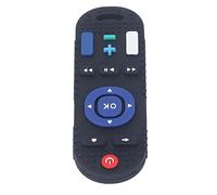 Dents en Silicone Jouet TV en Forme de Télécommande Haute Simulation Multi Boutons texturé Anneau de Dentition bébé (Noir)