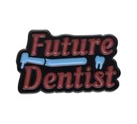 Dents saines - Jolie broche en forme de dent de roi et reine - Bijou tendance, Normale, Métal non précieux