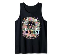 Dents souriantes Dentiste Floral Santé bucco-Dentaire Design Débardeur