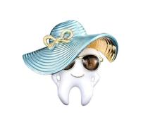 Dents uniques en métal léger épingle spay ol spatter finition complexe déblocage de la dette parfait pour les jours de cognition ou les tenues de couleur forme EMAMEL ZEETH pour les tenues, taille
