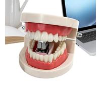 Denture Shaped Desktop Staplers - Creative Gag gift, Desk Teeth Decor | Hilarious Jaw Design Manuel Sheet Fastening Structure | Bureau Ornamentation, Functional Prank Equipment Accessories