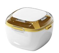 Denture Soaking Cups, Denture Cleaning Box, Leak-Proof Storage Case, Secure Locking Lid, Sturdy Design, Easy Rinse Interior, Lightweight Travel Size, Ideal for Mouth Guard, 3.74x3.74x2.72 inches
