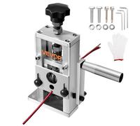 VEVOR Dénudeur Câble Manuel, 1,5-25 mm, Machine à Dénuder Cuivre à Manivelle ou à Perceuse Électrique Non Incluse, Lames Trempées 64Mn, Rouleaux Acier 45#, Dénudeuse de Fils Cadre Alliage Aluminium