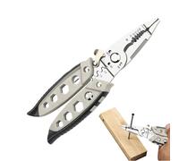 Dénudeur Coupe-Fils - Pince de Serrage pour Câbles d'Électricien,Coupe-Fil Électrique Sertisseuse Multifonction - pour Rénovation Bricolage Construction Automobile Câblage Domestique et