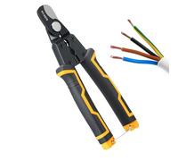 Dénudeur de câble électrique | Pince pour couper et travailler | Pince de précision avec fermeture de sécurité pour travaux électriques : couper, dénuder, éplucher et casser