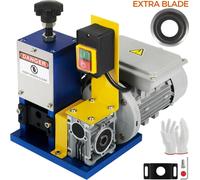 Dénudeur de câble électrique, vitesse de dénudage de 60 ft/min, puissance 1/4 HP, bleu profond avec gant