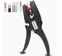 Dénudeur de Câbles Automatique, 2-en-1 Auto-Ajustable pour 0,03-10mm² AWG 32-7, Manche PVC, Plage de Longueur 5-25mm