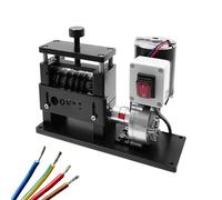 Dénudeur de fils électriques, dénudeur de câbles motorisé automatique 90 W avec 6 canaux, 5 lames en carbure, rainure en V de 0,13 à 0,67 po, pour le recyclage des fils de cuivre