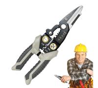 Dénudeur Et Coupe-Fils,Pinces À Câble En Acier Inoxydable - Dénudeurs Électriques | Pour La Coupe L'Enroulement Le Serrage Le Cisaillement Le Sertissage Le Fendage Le Dénudage Et L'Usage