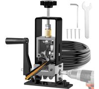 Denudeuse de Cable Electrique Dénuder Manuelle, Machine à dénuder manuelle Manivelle à Dénuder Fils 1-25 mm Machine a Denuder Cuivre Outil à Dénuder Déchets Câbles pour Recyclage Des Fils