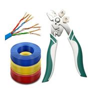 Dénudeuse De Câbles Fibre Optique 6 Trous Mâchoire Inclinée Ciseaux Pinces | Pince À Dénuder Fils Électriques Pour Réseau Centre De Données Maison Appartement Et