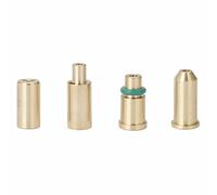 DENUVI Adaptateurs de recharge de gaz réutilisables 4 en 1 pour briquet S T Dupont Jaune/rouge/vert/bleu Accessoire de réparation