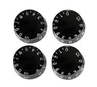 DENUVI Lot de 4 boutons de contrôle de la vitesse et du volume pour guitare Gibson Les Paul Noir