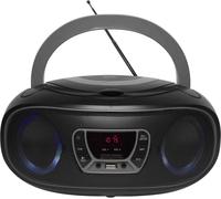 Denver Boombox avec lecteur CD et radio TCL-212BT, USB, Bluetooth, MP3, AUX, Farbe : Noir