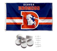 Denver Broncos Banderole rétro vintage et tapisserie murale