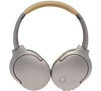 DENVER BTN-207 - Écouteurs avec micro - circum-aural - Bluetooth - sans fil, filaire - Suppresseur de bruit actif - jack 3,5mm - sable Sable G