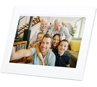 Denver Cadre photo numérique 25,6cm (10,1 pouces) Frameo, mémoire 8GB, écran tactile, couleur : blanc