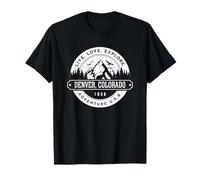 Denver Colorado USA Rocky Mountains Design Vintage T-Shirt