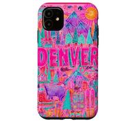 Denver Colorado Vibrant Voyage Collage Graphique Coque pour iPhone 11