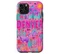 Denver Colorado Vibrant Voyage Collage Graphique Coque pour iPhone 11 Pro