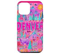 Denver Colorado Vibrant Voyage Collage Graphique Coque pour iPhone 12 Pro Max