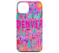 Denver Colorado Vibrant Voyage Collage Graphique Coque pour iPhone 13