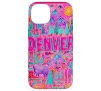 Denver Colorado Vibrant Voyage Collage Graphique Coque pour iPhone 14