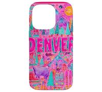 Denver Colorado Vibrant Voyage Collage Graphique Coque pour iPhone 14 Pro